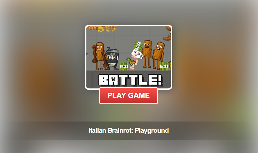 Italian Brainrot: Playground