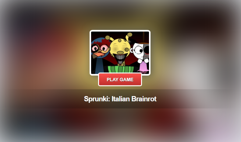 Sprunki: Italian Brainrot